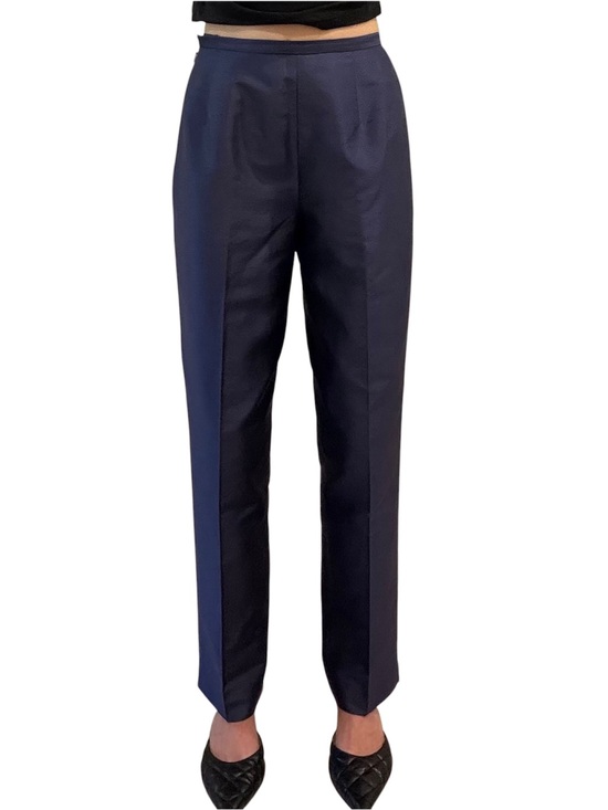 Talbots Pants - Talbots 100% Silk Shantung Pants Purple Size 4
